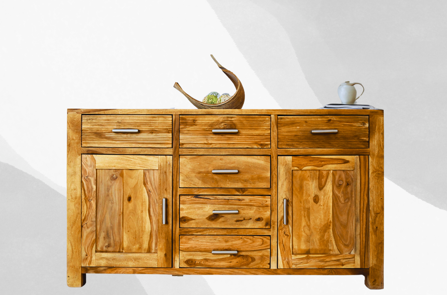 Juego de sillas de playa en madera